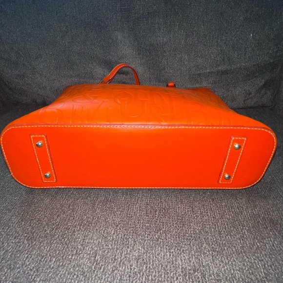 Dooney and Bourke Large Lexington Retro embossed tote in Orange 🍊 - Picture 6 of 13
